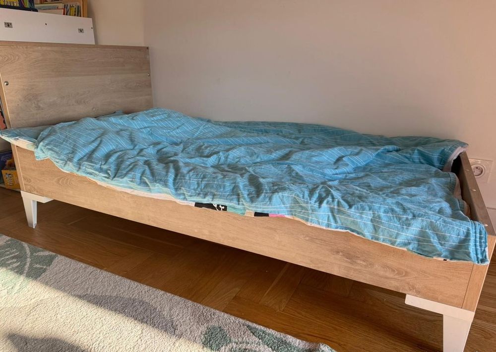 Lit b&eacute;b&eacute; barreau evolutif "Galipette" ch&ecirc;ne blond (70X140cm) Mobilier enfants