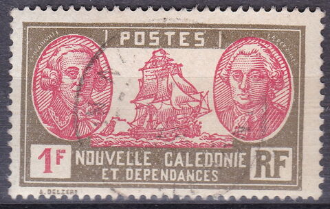 Timbres FRANCE-Nlle CALEDONIE-1928-38 YT 154 1 Paris 1 (75)