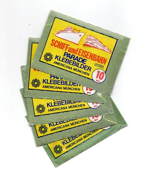 5 pochettes neuves Schiff und Eisenbahn Parade verte 18 Argenteuil (95)