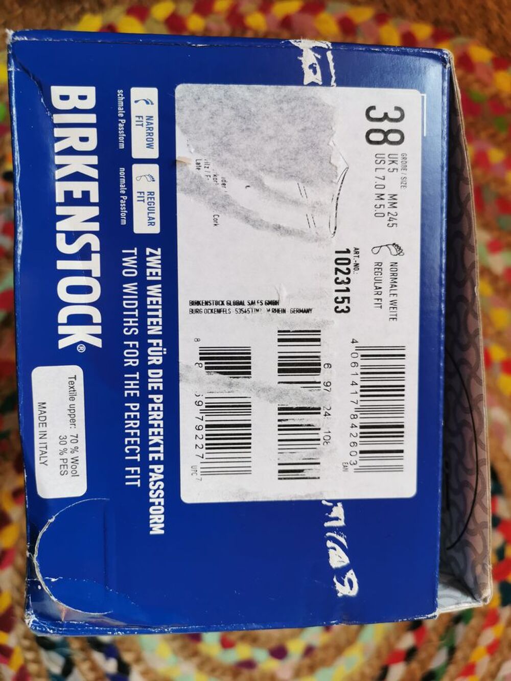 Chausson sabot feutres Birkenstock taille 38 Chaussures