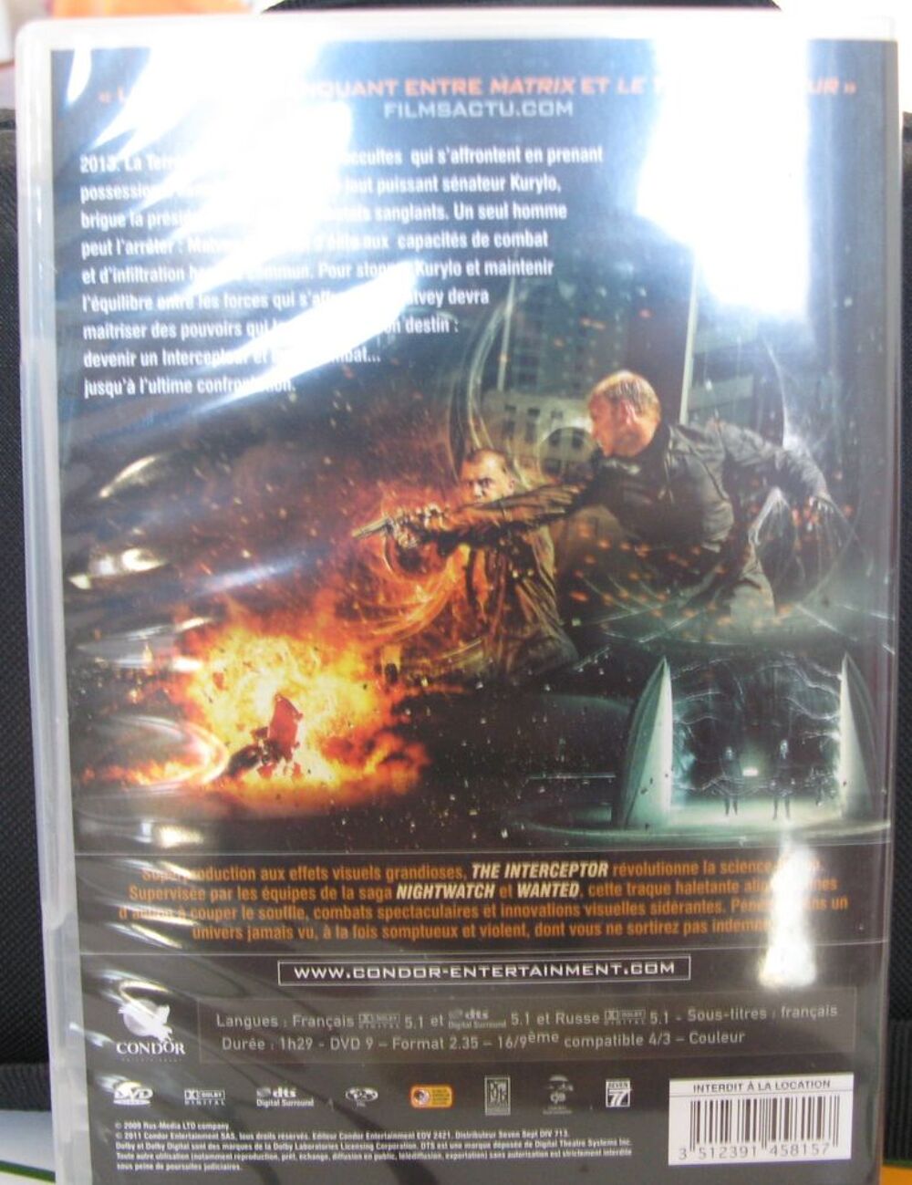 The Interceptor DVD et blu-ray