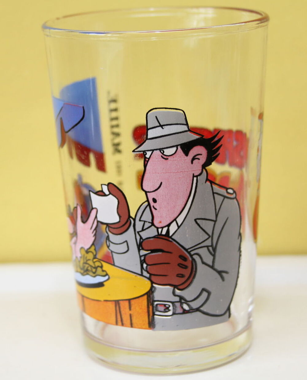 Verre &agrave; moutarde Maille 1983 INSPECTEUR GADGET 