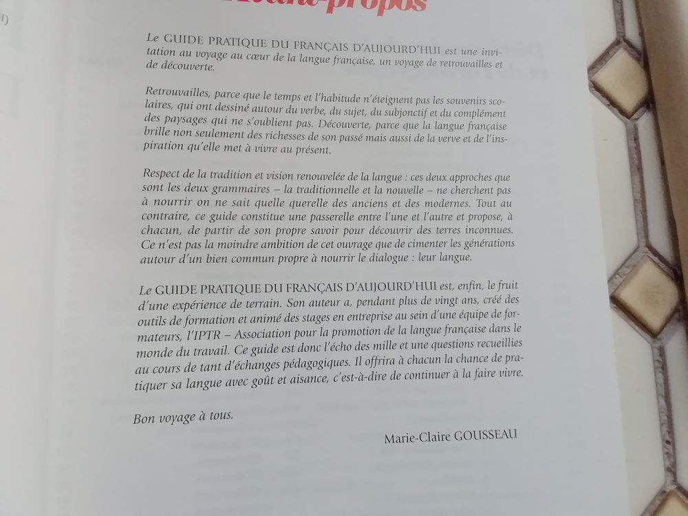 Guide pratique du Francais d aujourd'hui Livres et BD