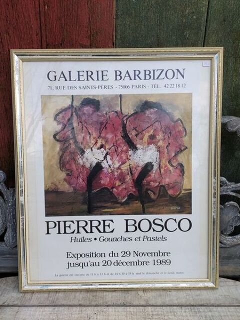 Affiche Exposition Pierre Bosco Galerie Barbizon Paris 1989
50 Loches (37)