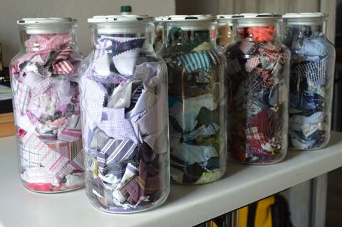 Pots anciens bonbons verre bocaux apothicaire 25 Le Coteau (42)