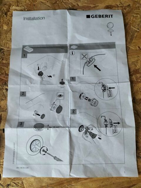 kit remplacement vidage baignoire geberit neuf 30 Beauvoir (50)