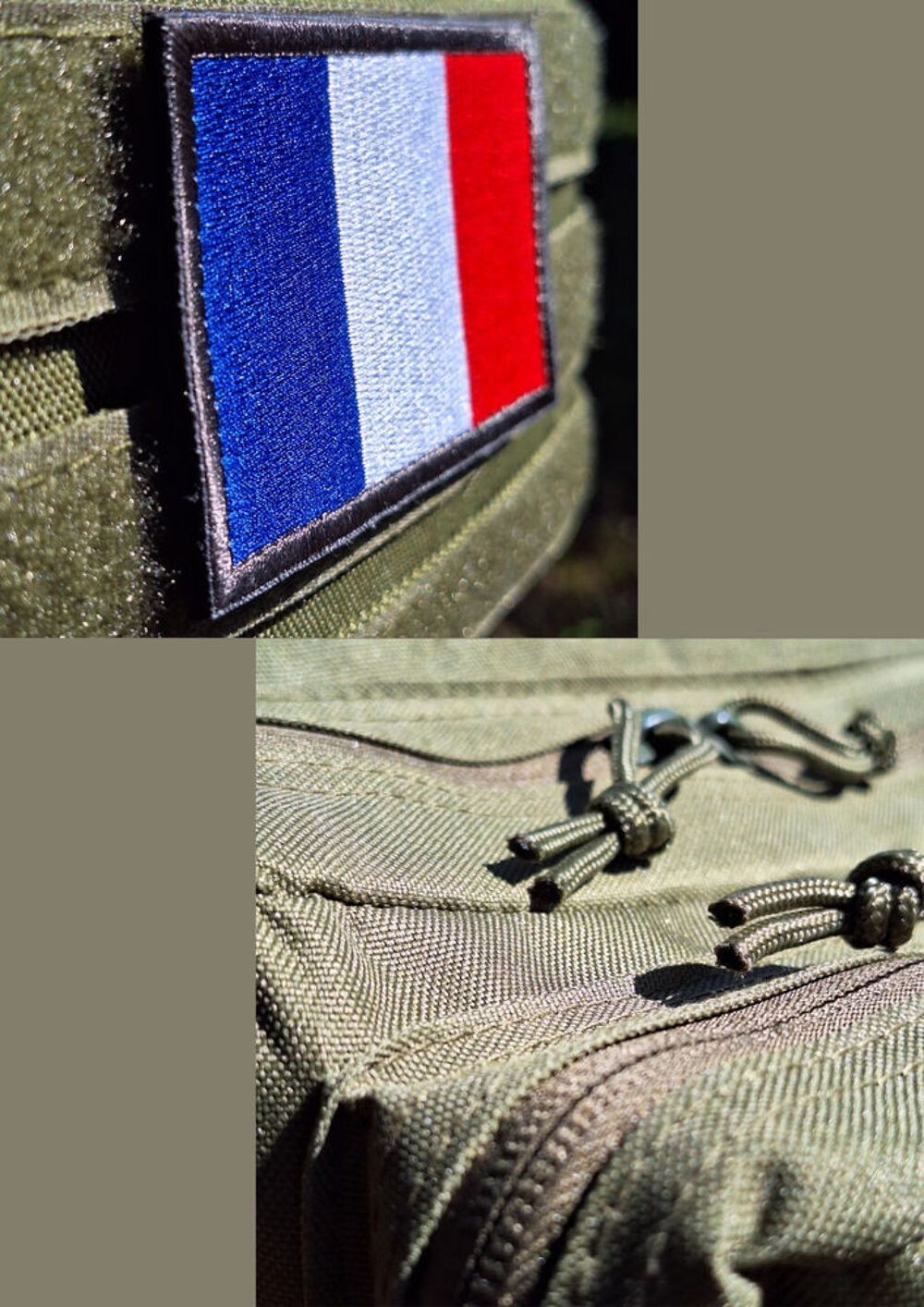 Sac &agrave; dos tactique 50L ? Vert militaire, rando, outdoor Maroquinerie