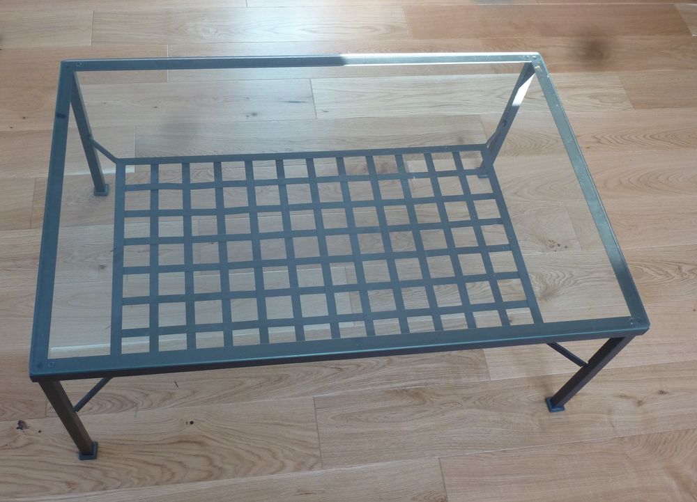 Table basse verre / acier Meubles