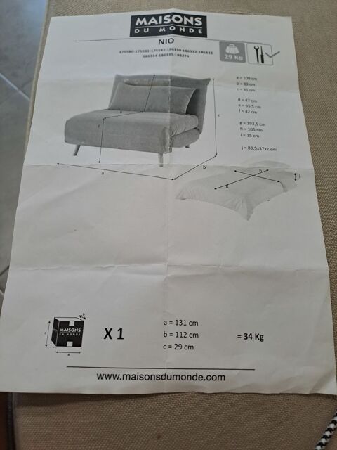 2 fauteuils de maison du monde 300 Lyon 5 (69)