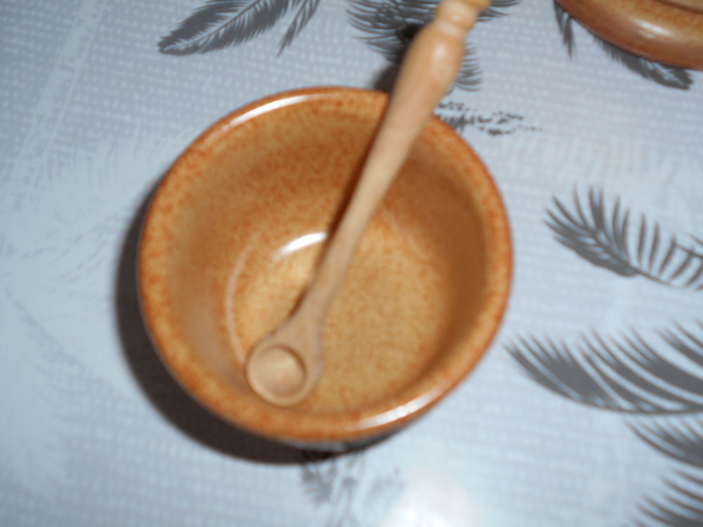 pot &agrave; cornichons et moutardier en gr&egrave;s et &eacute;tain v&eacute;ritable Cuisine