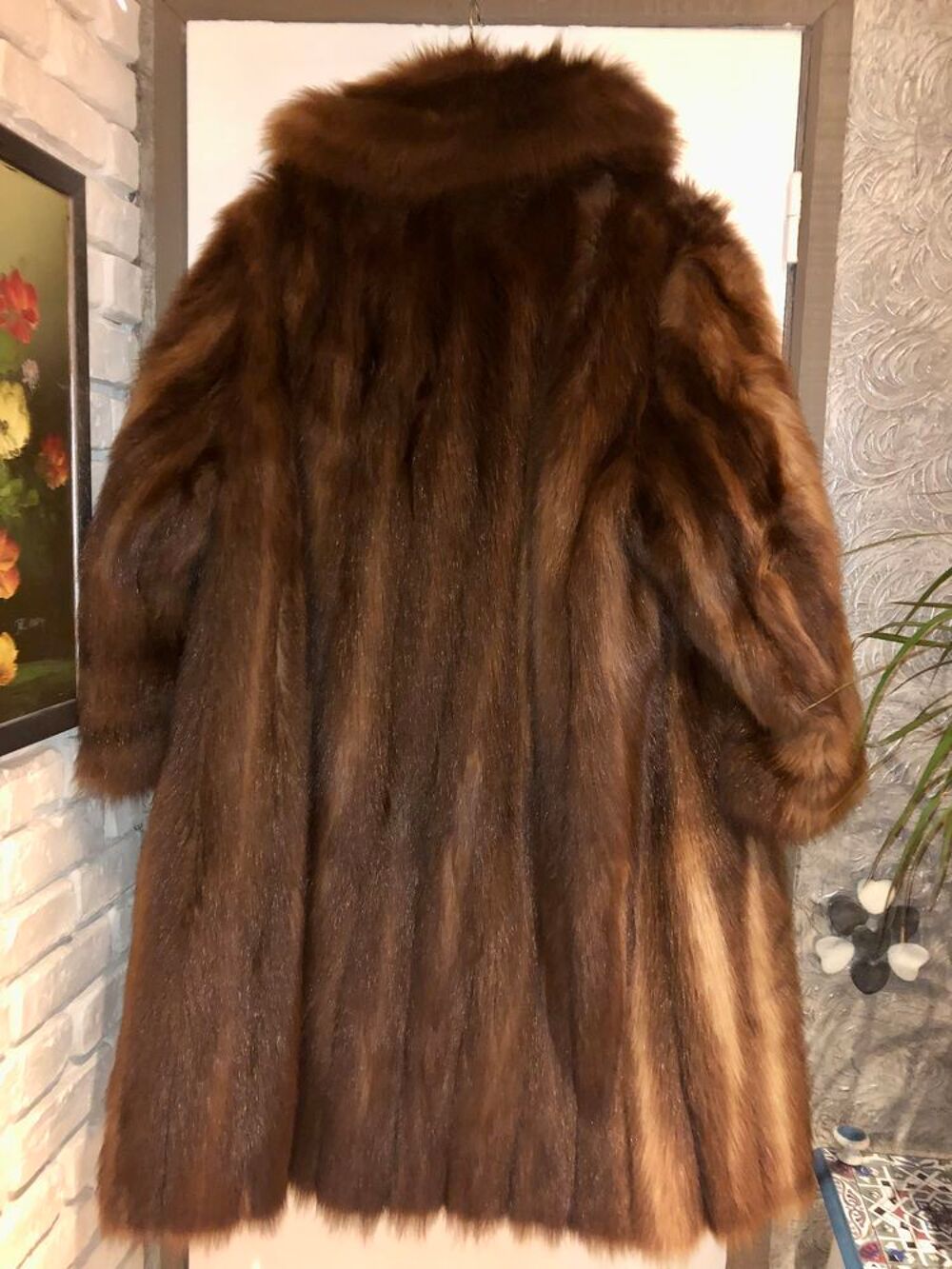 Manteau de fourrure - Renard marron - vintage Vêtements