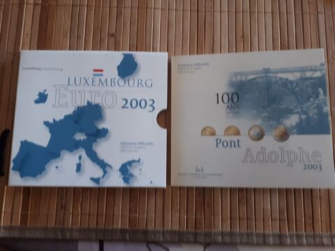 Coffret BU euros 2003 Luxembourg 30 Villemomble (93)