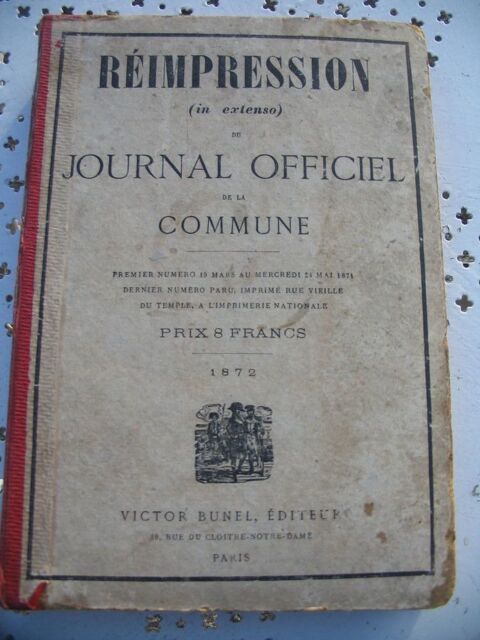 livre ancien JOURNAL OFFICIEL DE LA COMMUNE 50 Istres (13)