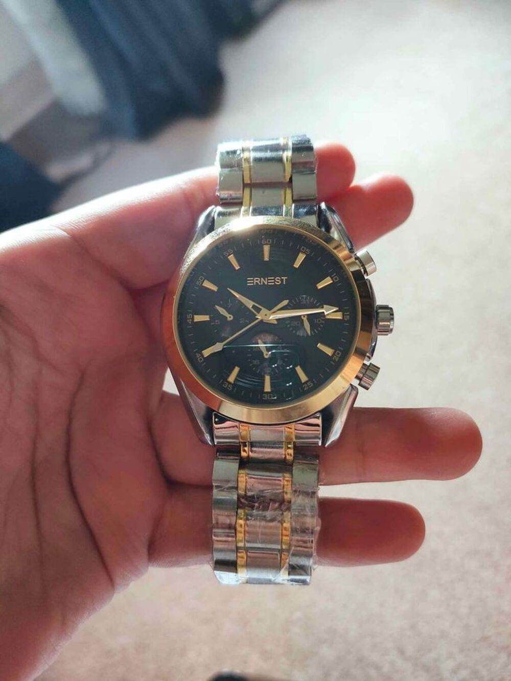 montre automatique Noire &eacute;tanche
Bijoux et montres