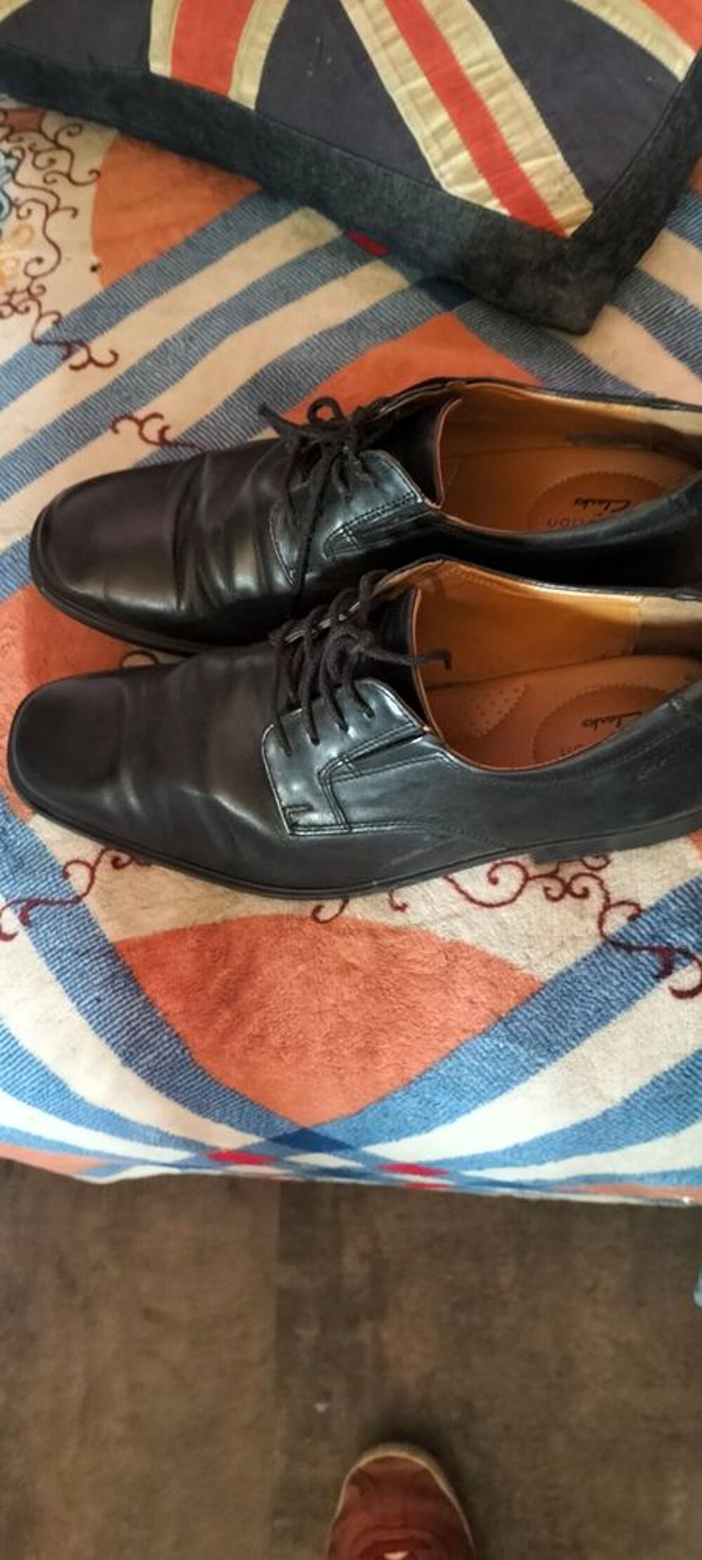 Mocassins a lacets cuir clarks pointure 43 tr&egrave;s bon &eacute;tat Chaussures