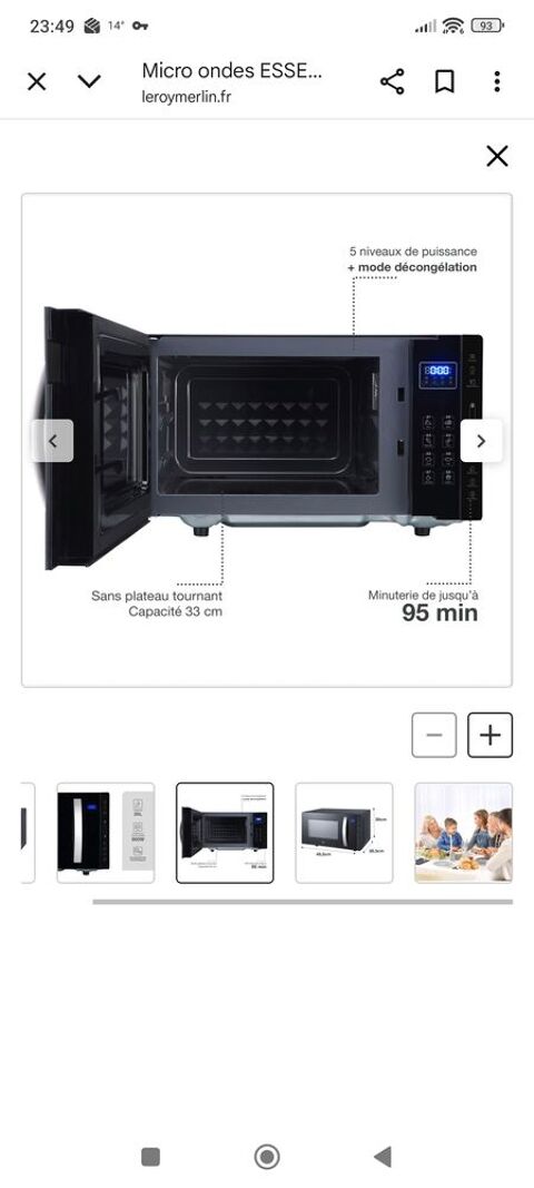 Micro onde neuf 130 La Baconni�re (53)