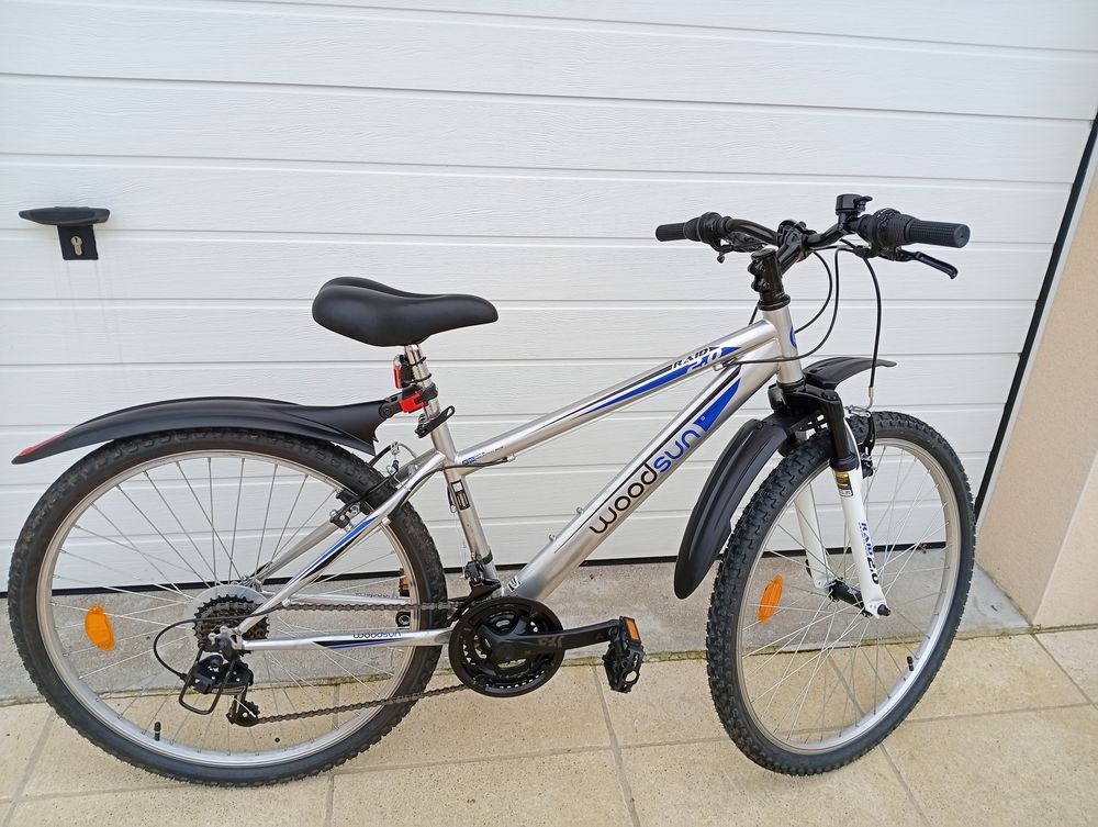 VTT WOODSUN ALU 26 pouces gris /bleu Vélos