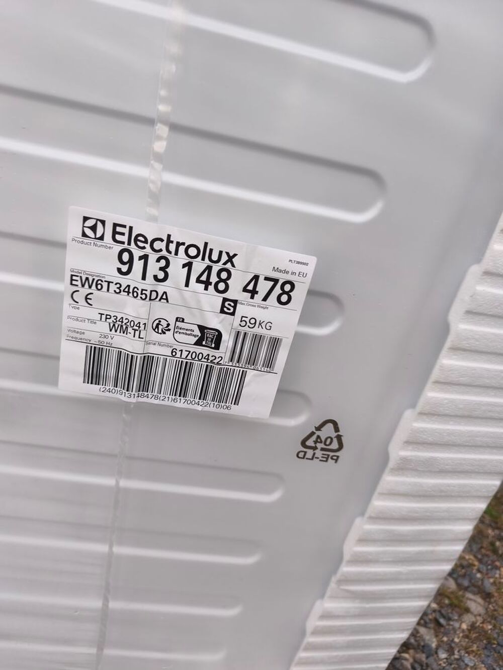 Lave-linge Electrolux PerfectCare 600 ? 6 kg ? NEUF emball&eacute;
Electroménager