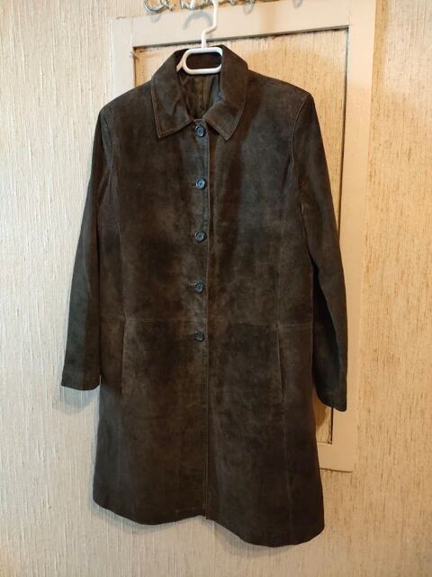 Magnifique manteau de cuir marron en taille 42 parfait tat 50 Paris 14 (75)