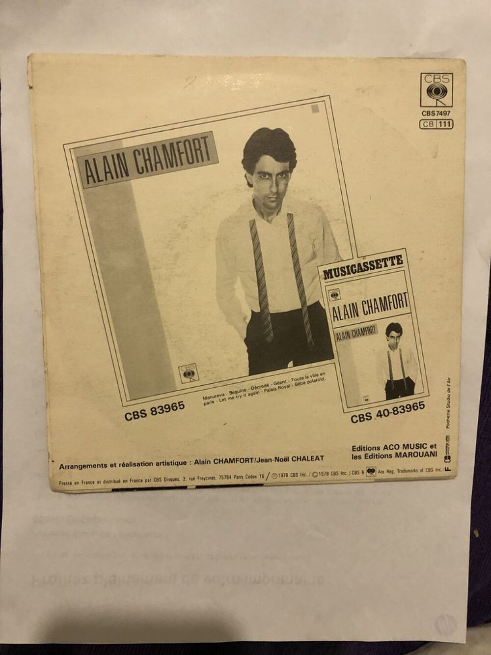 vinyle alain chamFor CD et vinyles