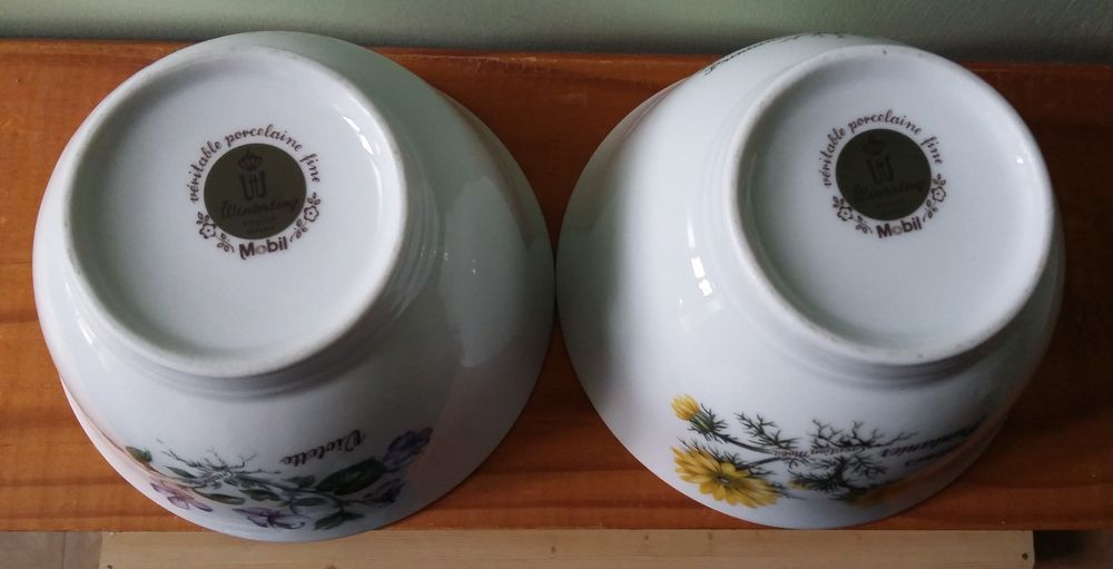 Lots de bols en porcelaine fine pour la marque Mobil Décoration