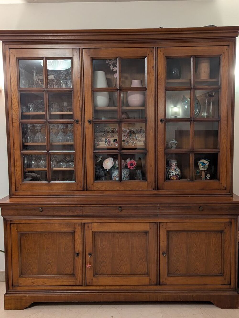 Biblioth&egrave;que Buffet/Vitrine Lagrange Meubles
