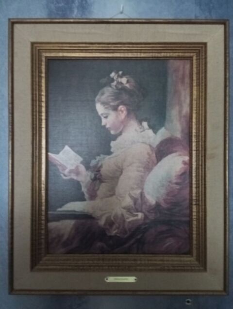 Tableau peinture reproduction  la liseuse  de Fragonard 35 Toul (54)