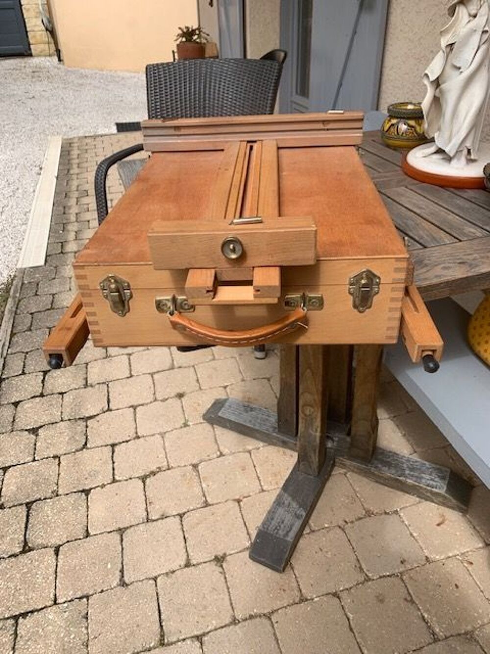 Chevalet peintre en bois Décoration