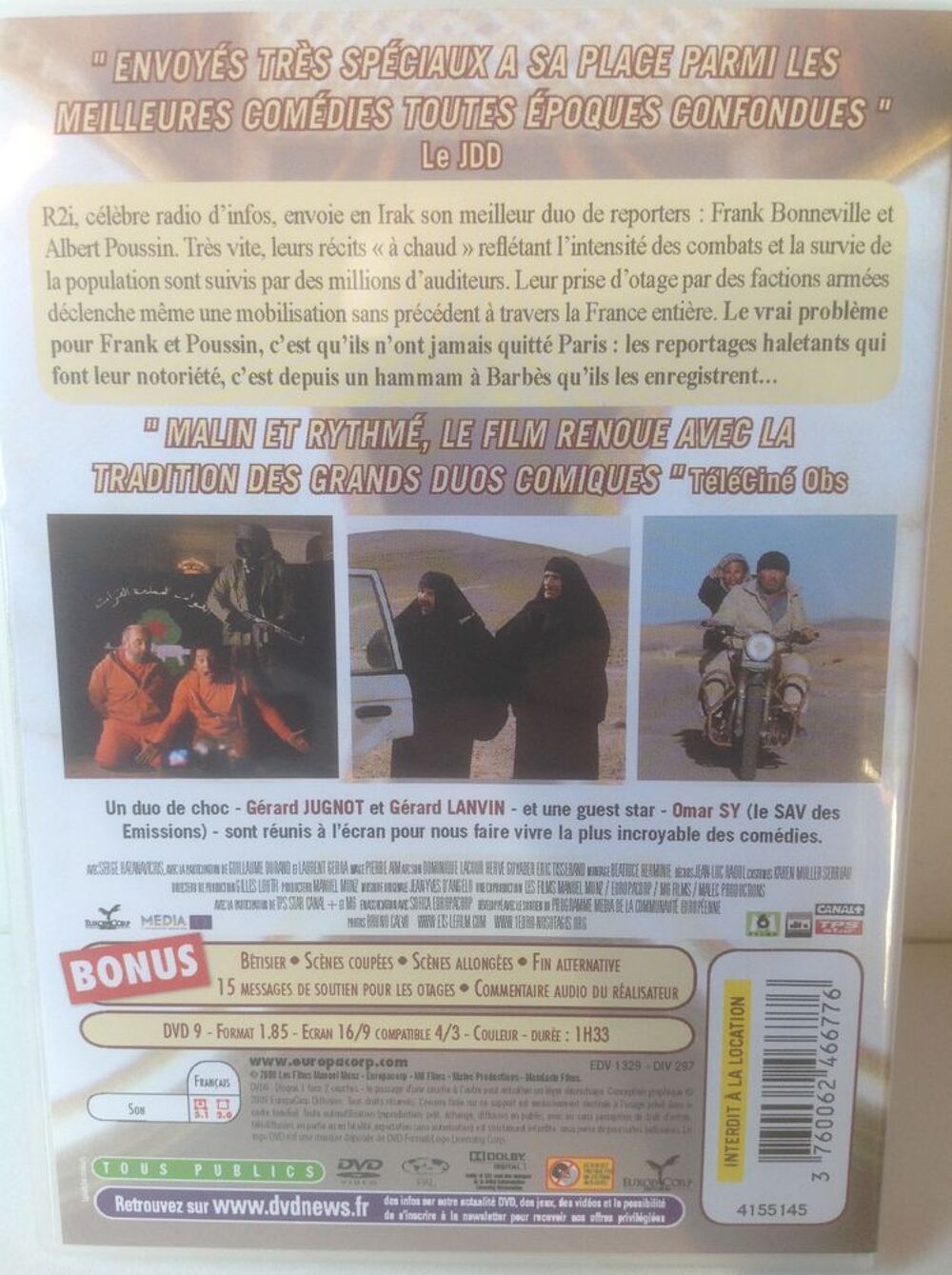 ENVOY&Eacute;S TR&Egrave;S SP&Eacute;CIAUX Envoi Possible
DVD et blu-ray