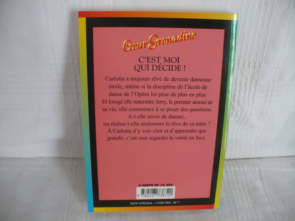 *L129 	
Coeur Grenadine C'est moi qui d&eacute;cide	 Livres et BD
