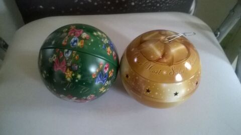 ORIGINAL 2 Boules de no�l 
qui s ouvrent 8 Talange (57)