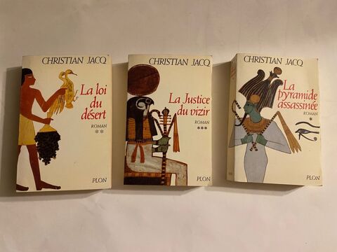3 livres   Christian Jacq
le Juge d'Egypte 3 volumes Plon 
14 Cr�teil (94)