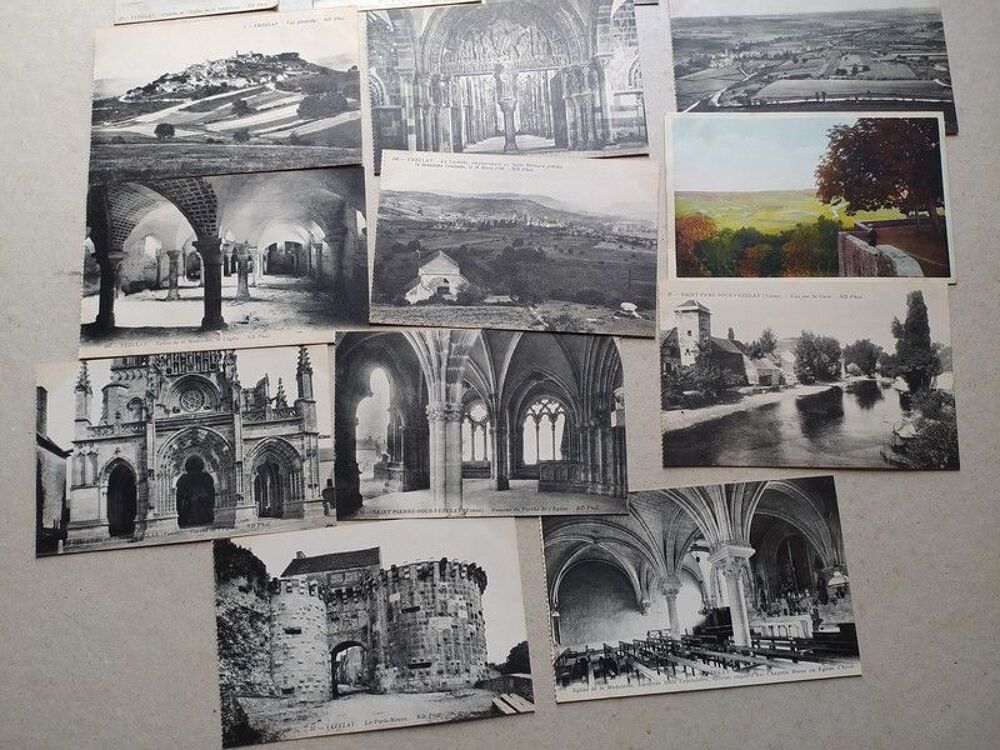 89. Lot 12 CPA Cartes Postales Anciennes VEZELAY (Yonne) 