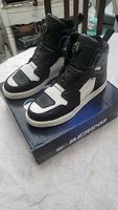  basket bering moto montante cuir 