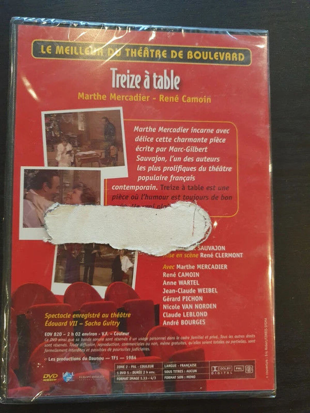DVD : treize &agrave; table - neuf sous blister DVD et blu-ray