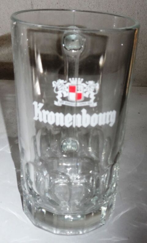 Chope � bi�re Kronembourg - en verre -neuve -vintage -25 cl 10 Castries (34)
