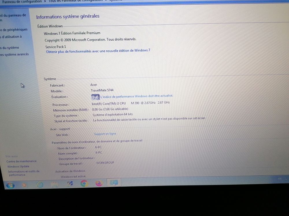 Pc portable acer i3 Matériel informatique