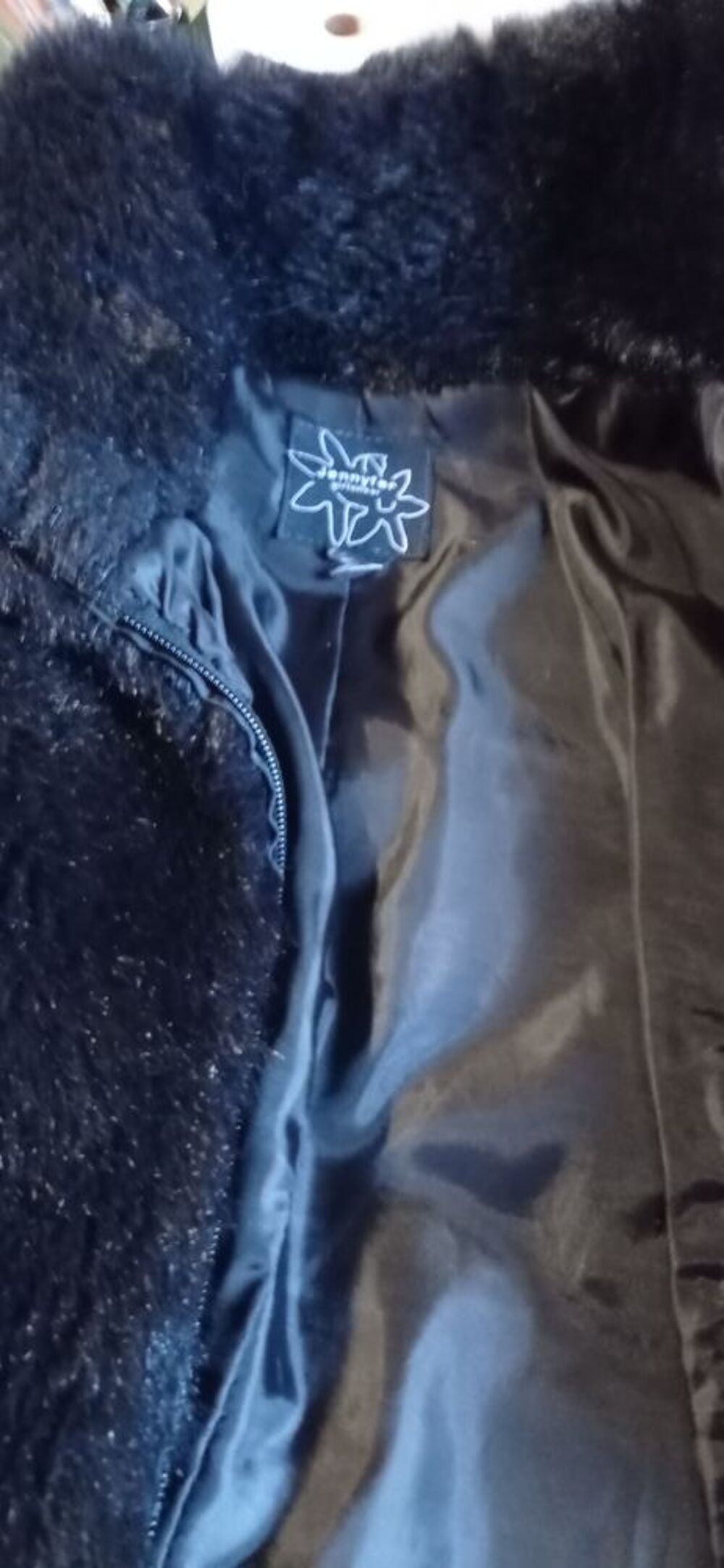 veste noire bouclette Vêtements