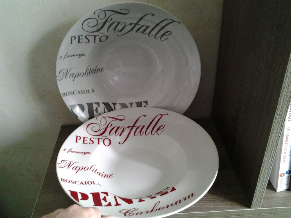 assiette &agrave; p&acirc;tes Décoration