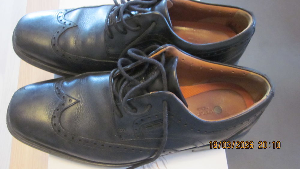 CHAUSSURES DE VILLE CUIR NOIR P 42 UNSTRUCTURED BY CLARKS Chaussures