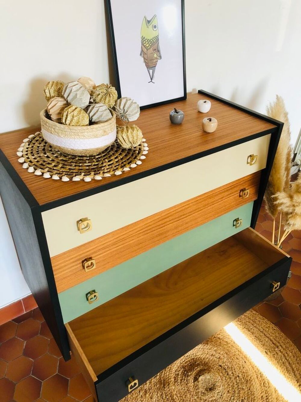 Commode scandinave vintage Meubles