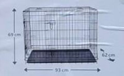   Cage pour éducation et protection du chiot ou chien moyen.
