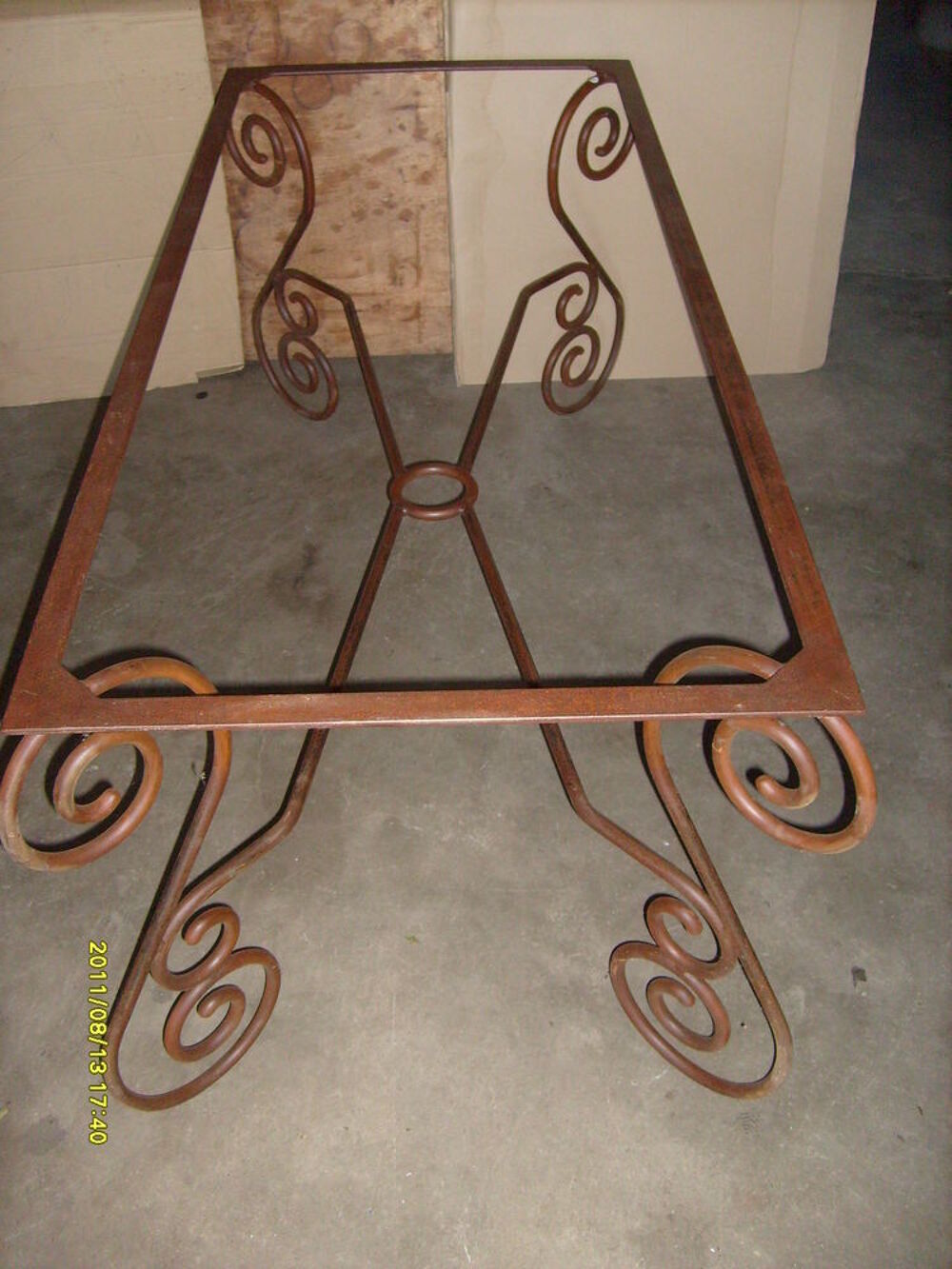 Pieds de Table en Fer Forg&eacute; Meubles