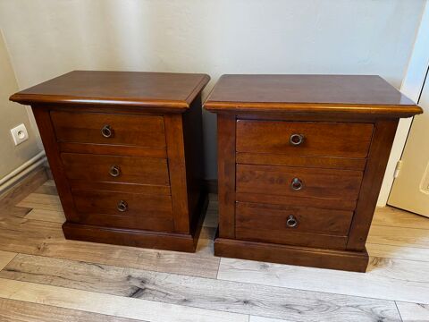 Lot de 2 chevets 3 tiroirs Pourlans (71)