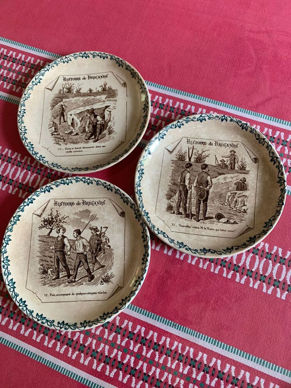 Assiettes Digoin &sect; Sarreguemines Décoration