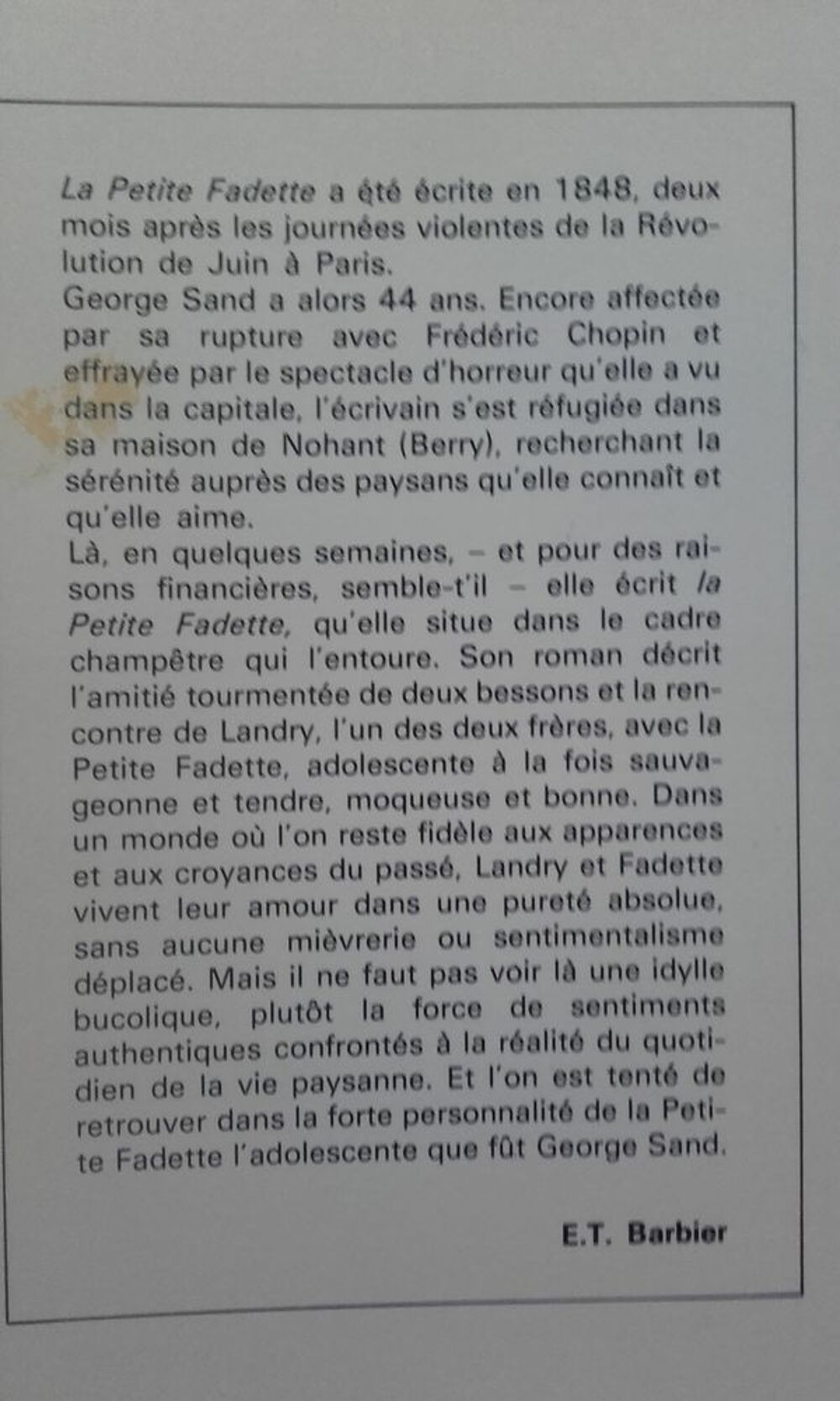 Livre de George SAND Livres et BD