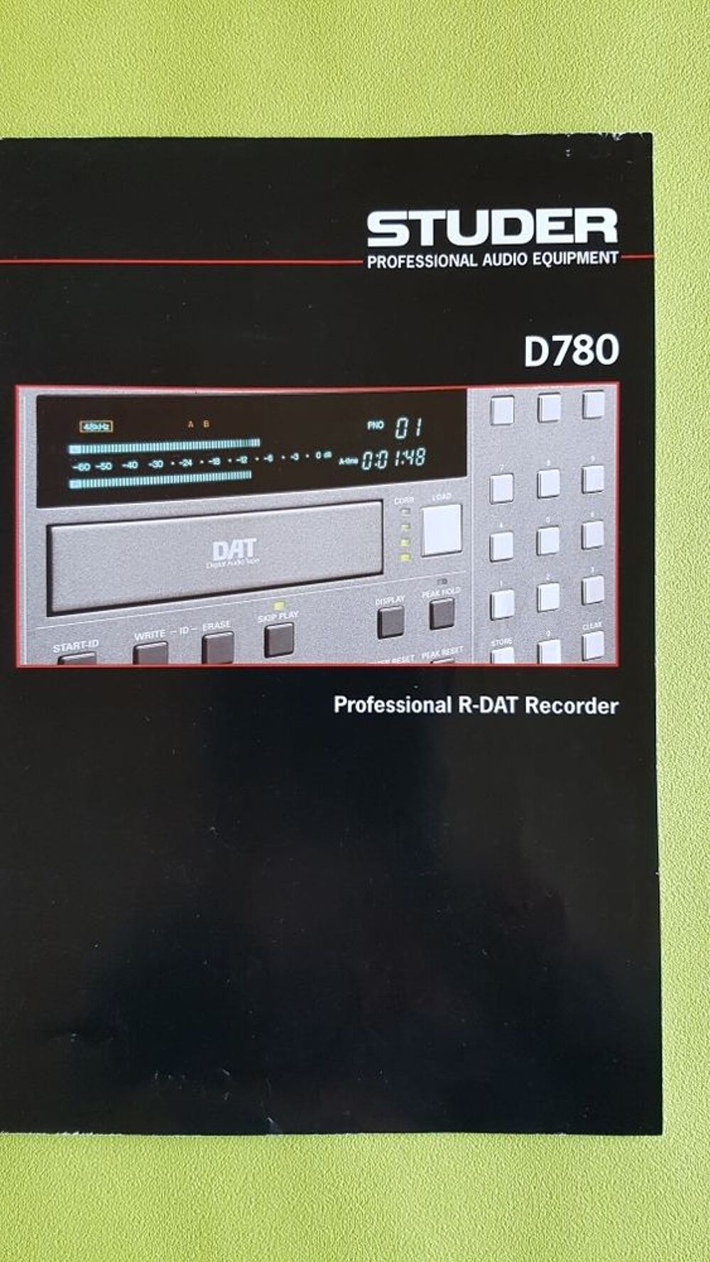 DAT D780 STUDER Audio et hifi