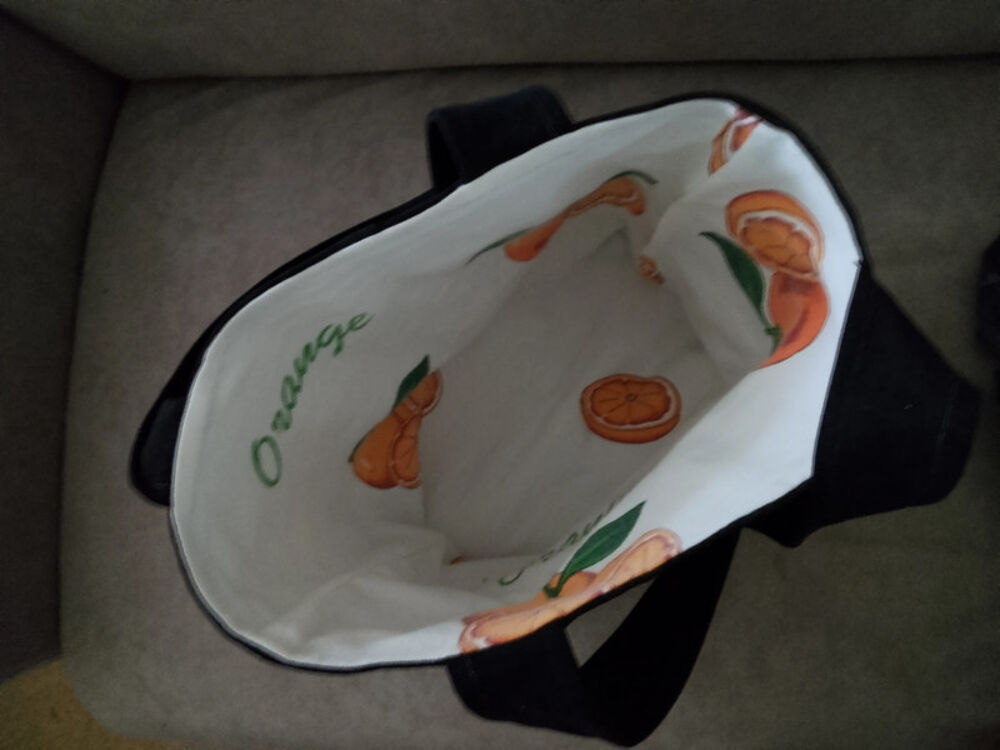 Sac en jean d&eacute;nim noir fait main Maroquinerie