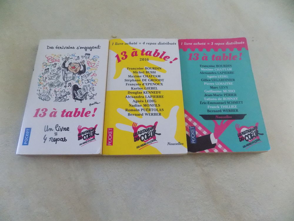 13 &agrave; table! lot de 3 Livres et BD