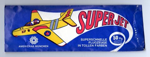 Avion lancer SUPER JET vintage - Americana Mnchen - 70's 15 Argenteuil (95)